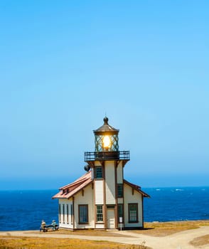 famous Point Cabrillo Lighthouse in California