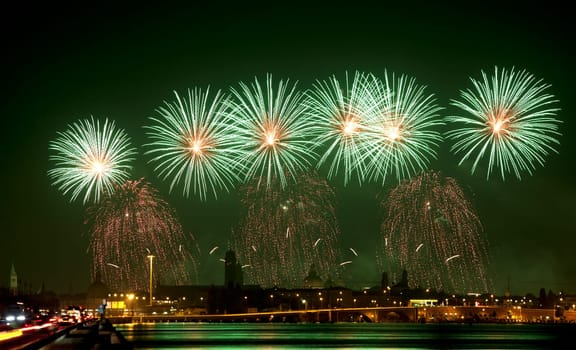 Firework celebration Redentore (Venice, Italy)