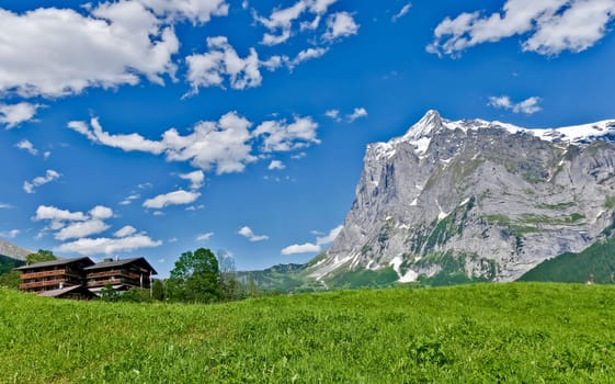 Wetterhorn and Grosse Scheidegg