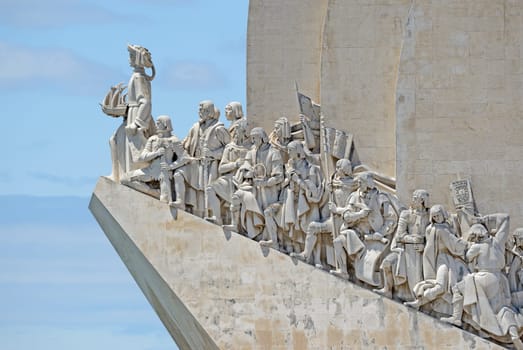 The Padrao dos Descobrimentos seafarers' monument in Lisbon,Portugal