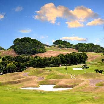 beautiful golf course for adv or others purpose use