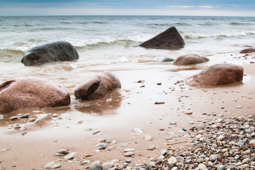 Stones at marine coast