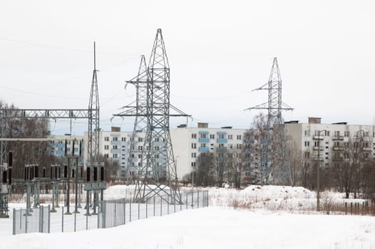 Transformer substation near to residential area