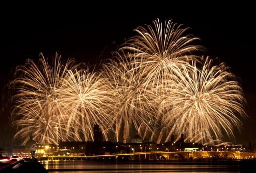 Firework celebration Redentore (Venice, Italy)