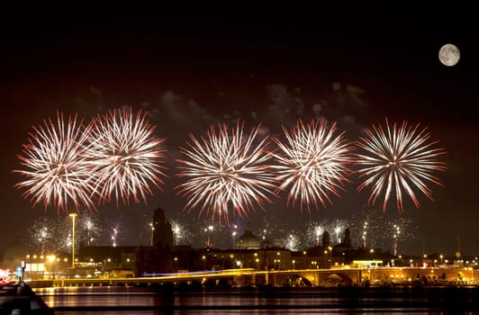 Firework celebration Redentore (Venice, Italy)