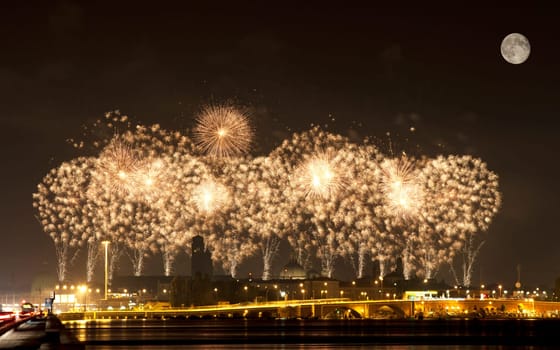Firework celebration Redentore (Venice, Italy)