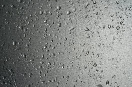 water drop on frosted glass