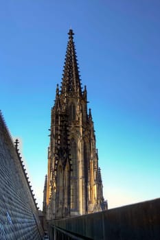 Cathedral of St Vitus in the Prague castle is monumental Gothic church begun by Matthew of Arras in 1344 and the coronation cathedral of the Bohemian sovereigns, and the main of the Prague Roman - Catholic arcidiocese.