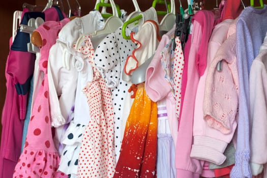 Wardrobe with child clothes