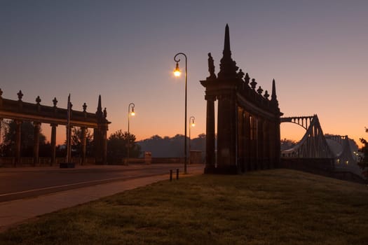 Sunrise at the Glienicke Bridge