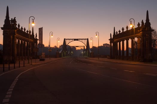 The Glienicke Bridge in the early morning light