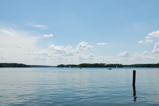 Wide view of the Scharmützelsee Bad Saarow