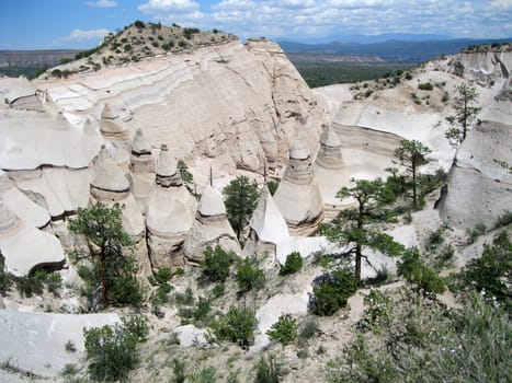 Insight into the canyon and rock formations from above