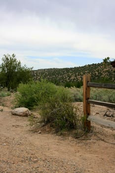 A fence in the middle of nowhere