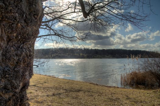 View of the Glienicke Lake