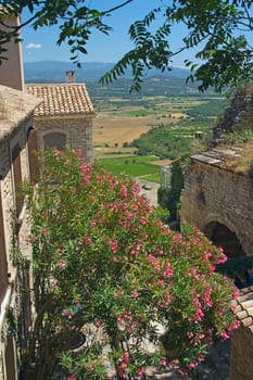 A view of a typical Provencal village of the countryside. (Gordes, France)