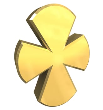 cross in gold - 3D made