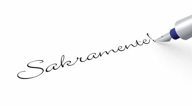 Pen Concept - Sacraments!