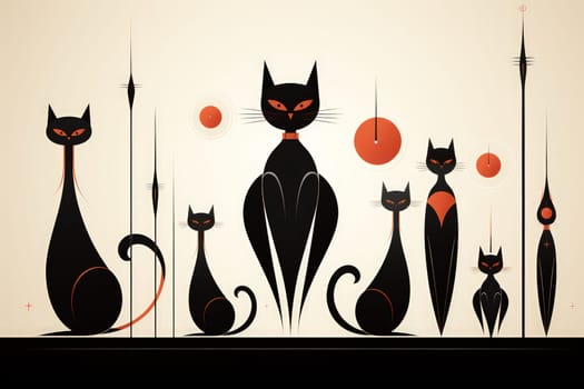 In the realm of fantasy, witches' familiars take on various forms, but the most iconic and cunning of all are the black cats.