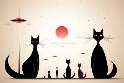 In the realm of fantasy, witches' familiars take on various forms, but the most iconic and cunning of all are the black cats.