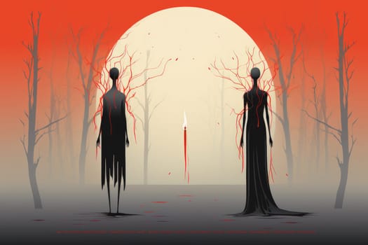 Deep within the realm of fantasy, vengeful banshees dwell, their anguished wails piercing the stillness of haunted forests.
