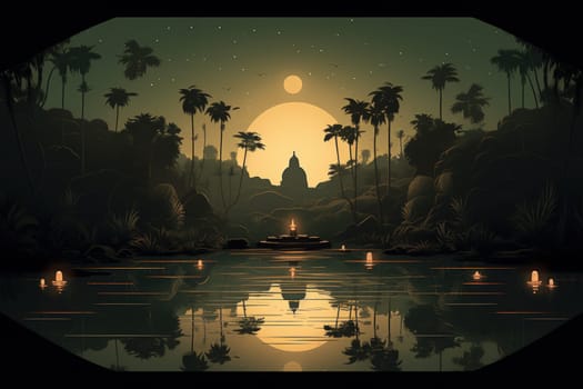 Within the mystical realm of fantasy, soothing oasis spirits emerge, their ethereal presence bringing solace to weary travelers.