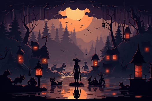 In the realm of fantasy, witches' familiars take on various forms, but the most iconic and cunning of all are the black cats.