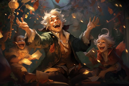 Step into the enchanting fae realm where mischievous trickster sprites roam.