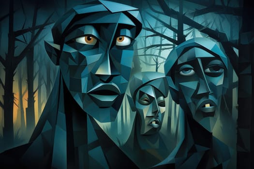 Deep within the realm of fantasy, vengeful banshees dwell, their anguished wails piercing the stillness of haunted forests.