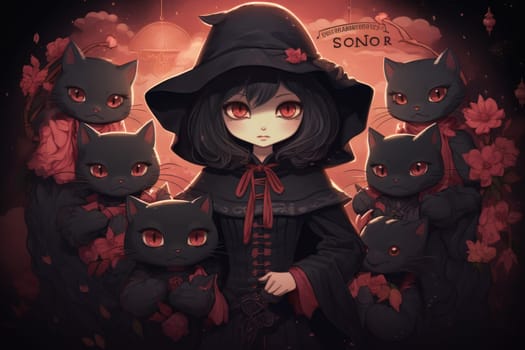 In the realm of fantasy, witches' familiars take on various forms, but the most iconic and cunning of all are the black cats.