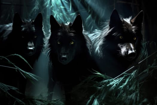 Immerse yourself in the fantastical world of shadows with this captivating illustration by a professional visual artist.