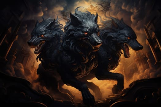 Immerse yourself in the fantastical world of shadows with this captivating illustration by a professional visual artist.