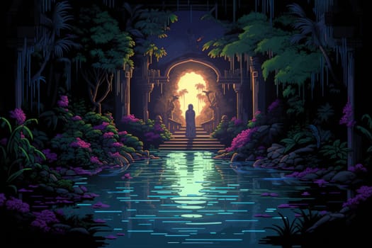 Within the mystical realm of fantasy, soothing oasis spirits emerge, their ethereal presence bringing solace to weary travelers.