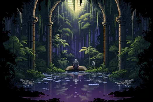 Within the mystical realm of fantasy, soothing oasis spirits emerge, their ethereal presence bringing solace to weary travelers.
