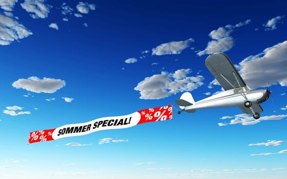 Airplane with advertising - Summer Special!