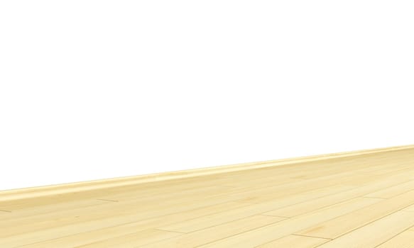 Wall with Wooden Floor Diagonal - Spruce
