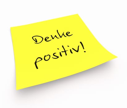 Notes - Think positive!