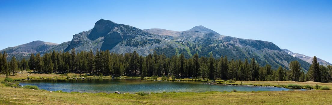 Beautiful panoramic view of Yosemite national park in California - USA