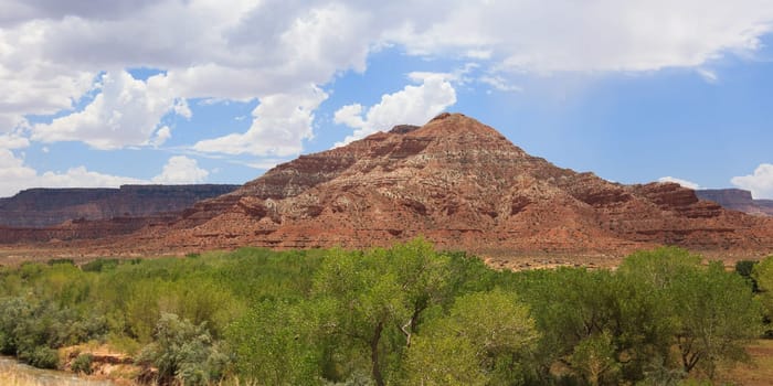Beautiful desertic landscape of utah in the USA