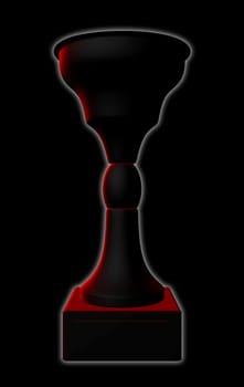 3d made trophy velvet cup