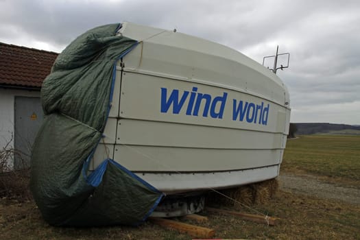 Wind turbine dismantling Saalberg (Alverdissen)