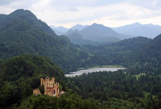 Hohenschwangau Castle and the Schwansee