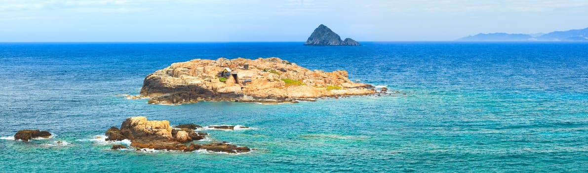 Panorama of the sea and islands