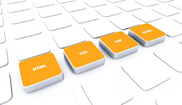 3D Pads Orange - HTML CSS PHP MYSQL 5