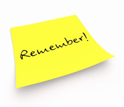 Sticky notes - Remember!