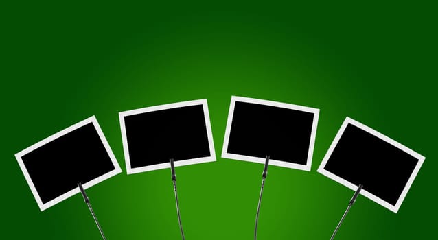 Photo clip 4x in front of a green background 1