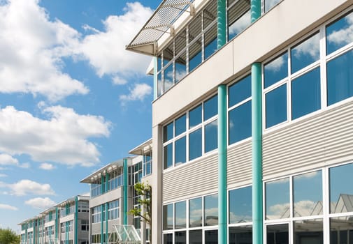 modern office building in the Amsterdam harbor area