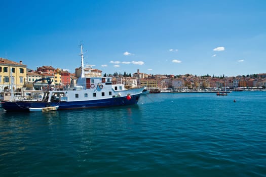 Old town of Rovinj, Croatia. Istria touristic attraction