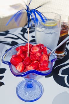 cup of strawberries