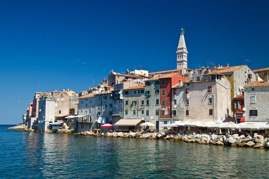 Old town of Rovinj, Croatia. Istria touristic attraction